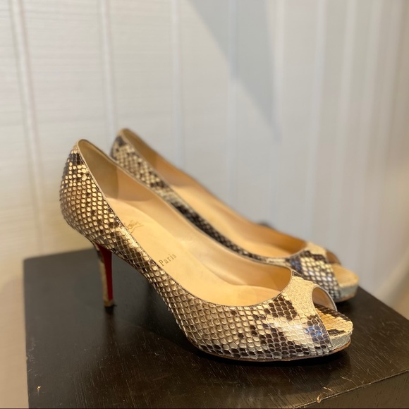louboutin snakeskin